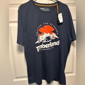 Timberland Dark Blue Outdoor Graphic Tee